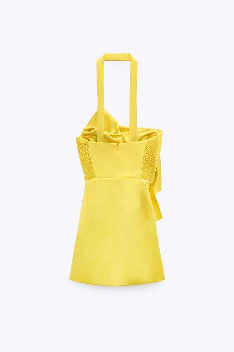 その他 Z A R A ZARA VOLUMINOUS YELLOW MINI DRESS LIMITED EDITION 3341/662