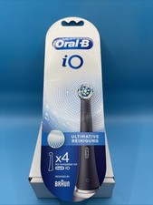 4 Pack Oral-B iO Series Ultimate/Gentle Clean Toothbrush Replacement Brush Heads