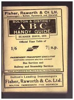 Bolton & District ABC Handy Guide Selnec Official Timetable Summer 1970