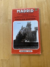 Vintage Madrid Spain Tourist City Street Map English Edition Distrimapas Telstar