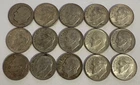 15 X 1 Roosevelt Dime 90% Silver Various Years Ranging From ( 1946-1964) Lot