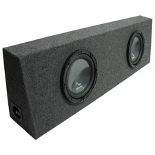 Universal Regular Standard Cab Truck Harmony R124 Dual 12" Sub Box Enclosure