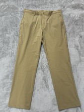 Polo Ralph Lauren Pants Mens 36x32 Khaki Straight Fit Performance Polyester Golf