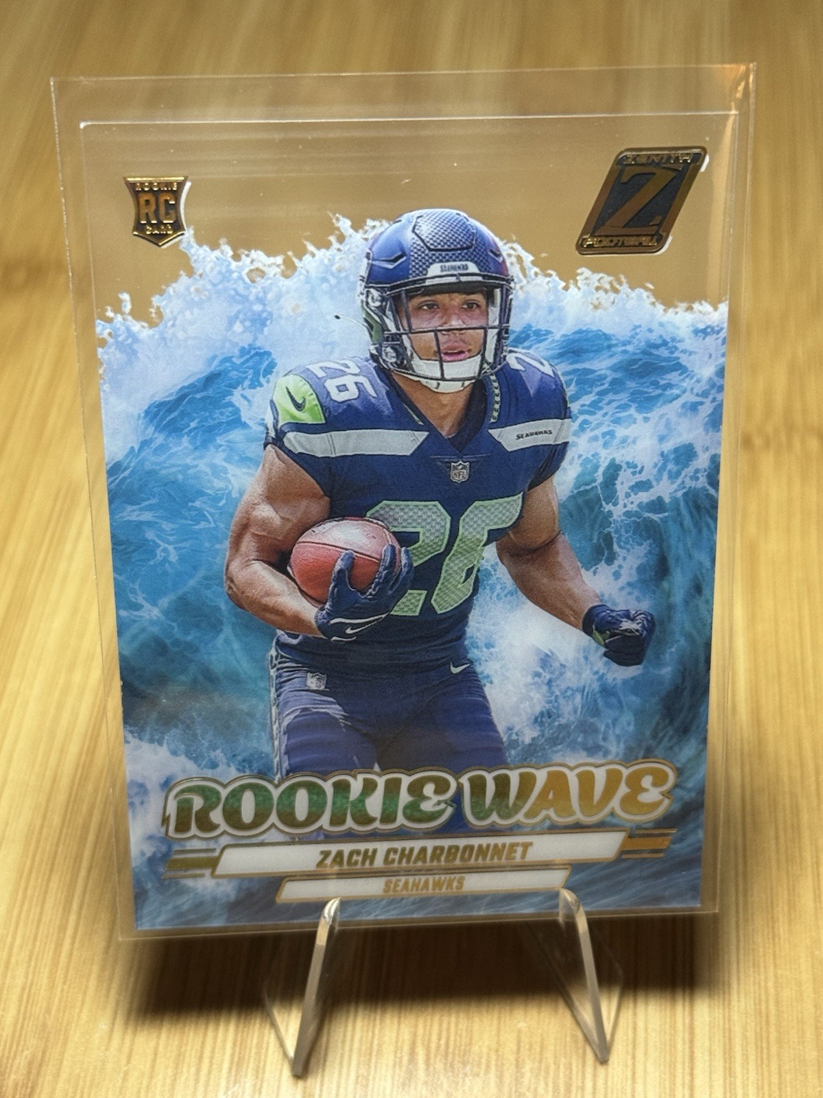 Zach Charbonnet Panini Zenith Rookie Wave #23 Base