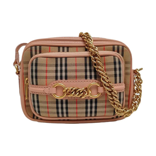 BURBERRY The Link 1983 Crossbody bags Cloth Camel Free Shipping | Duties Paid