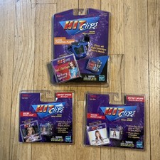 vintage 00 NIP set Britney Spears hit Clips Blue Micro player w/ 2 music clips
