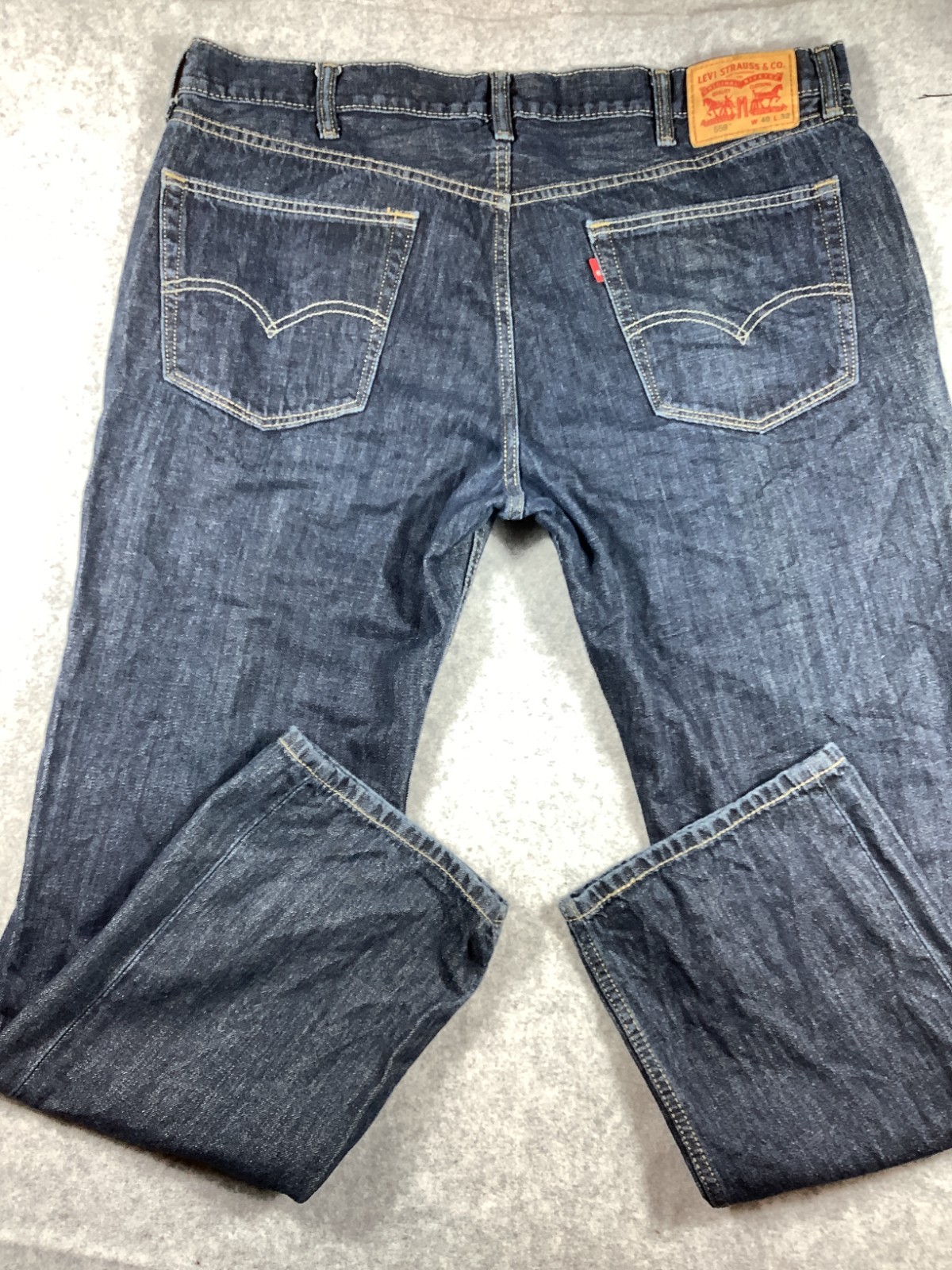 Levi's 559 Jeans Dark Blue Relaxed Straight W40 L32 Sku 186 image 2