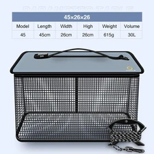 Outdoor Folding Fish Guard Net Metal EVA Thicken Bucket Live Fish Storage Case