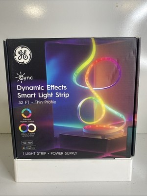 GE Cync Dynamic Effects Smart LED Light Strip with Music Sync, ...