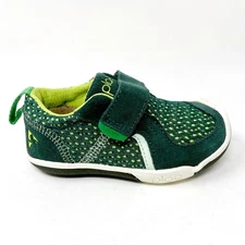Plae TY Amazon Green Baby Toddler Size 6 Laceless Sneakers 102010 301