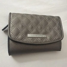 Liz Claiborne Wallet Envelope Clutch Silver Cute Purse Clutch Wallets Women’s