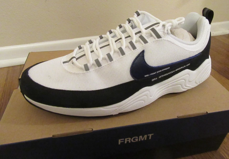 Nike Fragment Air Zoom Spiridon SP Size 11.5 White HF5455 100 Brand New In Box - Image 3 of 4