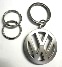 Volkswagen Metal Key Chain Keyring Fob Silver