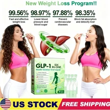 GLP-1 6-in-1 Oral Liquid Fast Weight Loss, Blood Sugar Control Heart/Gut Health