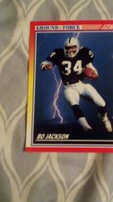 1990 Score Ground Force #330 Bo Jackson Oakland Raiders NFL Football Card
