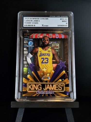 2025 Bowman Chrome LeBron James Hobby Stars Insert #HS-13 Lakers Xtreme 9 Mint