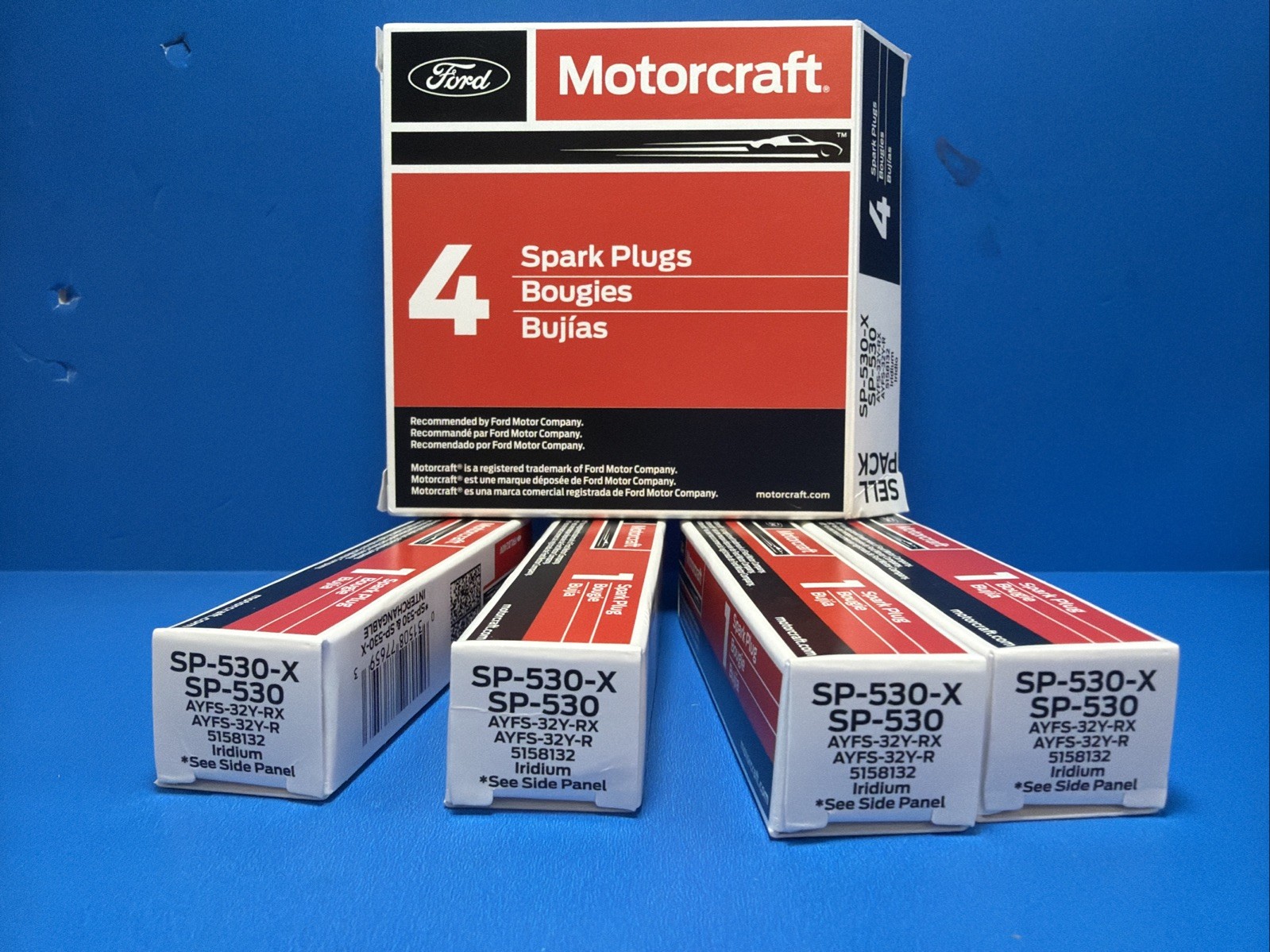 Set of 4 Genuine Motorcraft SP530X Iridium Spark Plug Ford Escape replaces SP530