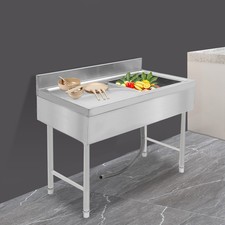 Freestanding Stainless Steel Sink Commercial Restaurant Sink Outdoor Sink