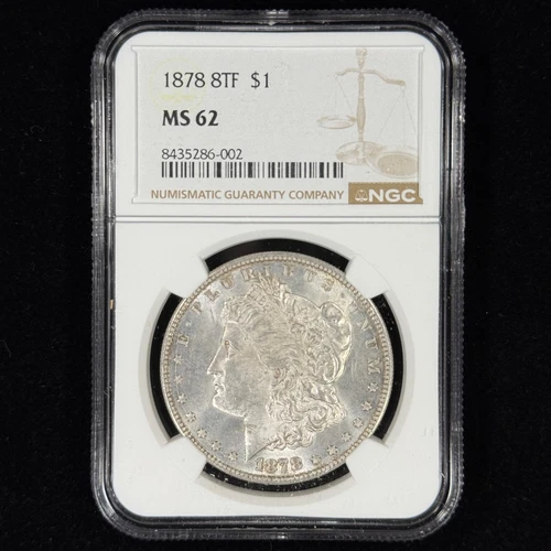 1878 8TF $1 MS62 NGC Morgan Silver Dollar