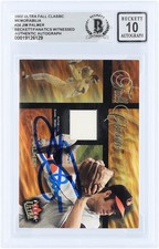 Jim Palmer Orioles Signed 2002 Fleer Ultra Fall Classic Relic #FC-JM BAS 10 Card