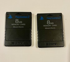 PS2 Original Playstation 2 8MB Memory Card SCPH-10020 Lot Of 2