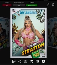 DIGITAL Topps WWE Slam MITB LADDER WARFARE White Studio - TIFFANY STRATTON