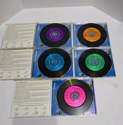 Lot of 10 Verbatim CD-R 700MB 80min Digital Vinyl Recordable CD's with Cases