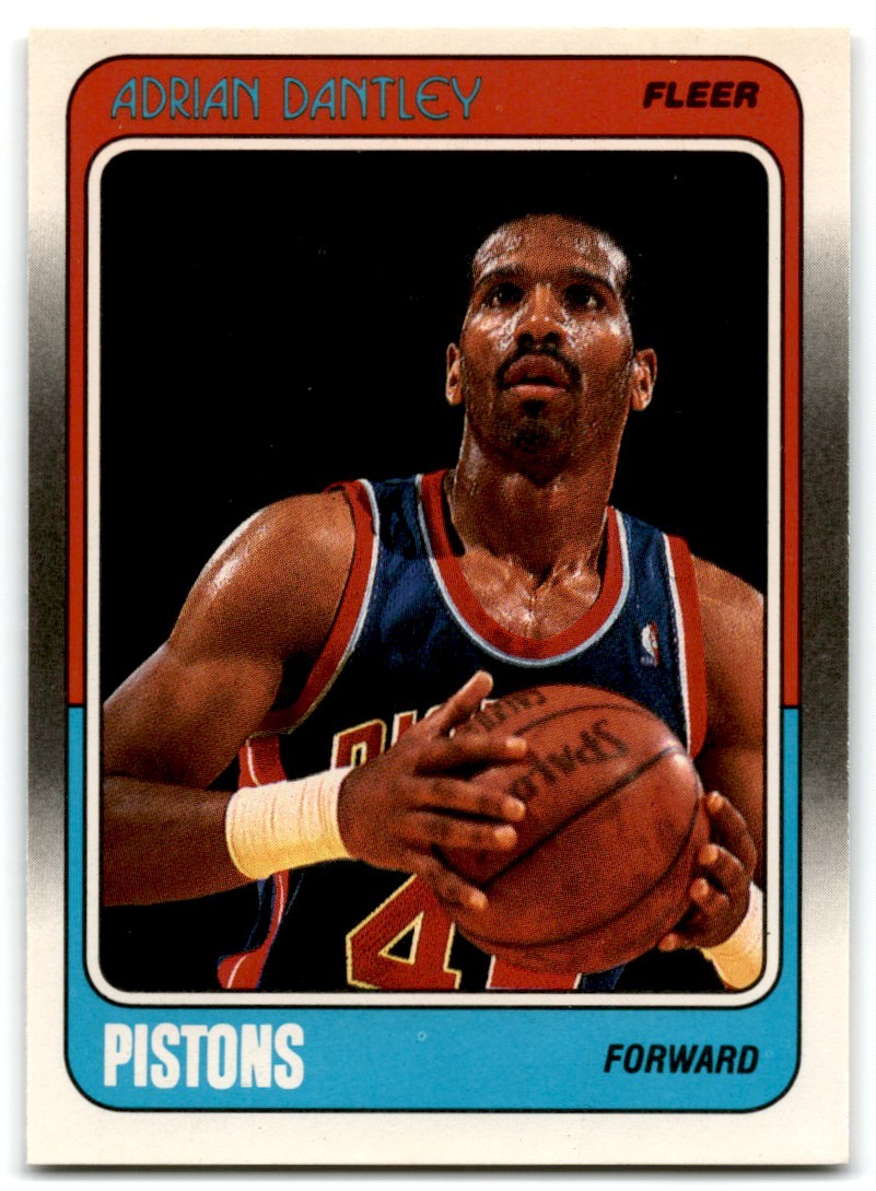 1988-89 Fleer Adrian Dantley Detroit Pistons #39
