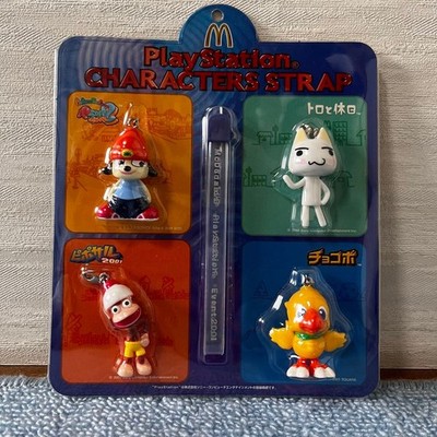 McDonald's Strap Charm PaRappa the Rapper Chocobo Ape Escape Toro Playstation