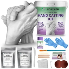 Luna Bean Hand Casting Kit – The Original Hand Mold Kit for Couples – Birthda...