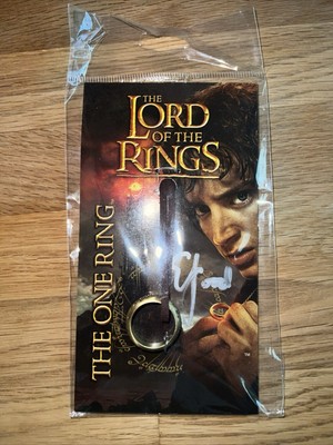 The One Ring Herr der Ringe unterschrieben von Elijah Wood Original Mint