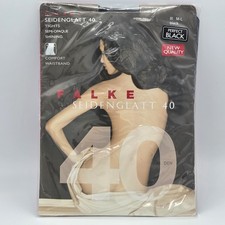 Falke Seidenglatt 40 Tights M/L III Tights Black Semi Opaque Shining Comfort WB