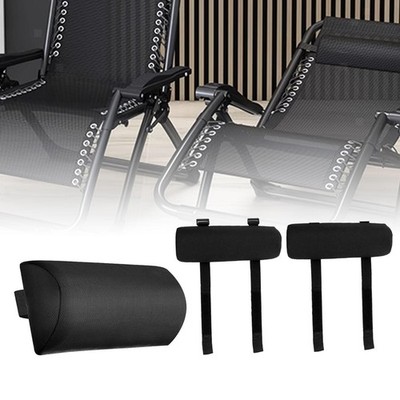 Relaxsessel Kopfstütze mit Armlehnenauflagen gepolstert Kissen Loungesessel Kopf