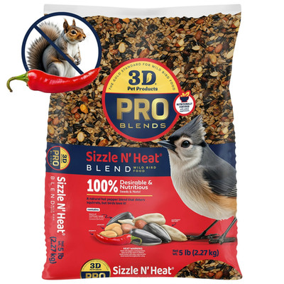 Spicy Hot Wild Bird Food Squirrel Proof Bird Seed Blend 5 lb