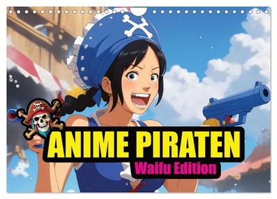 Anime Piraten - Waifu Edition (Wandkalender 2027 DIN A4 quer), CALVENDO Monatska