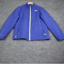 The North Face Women's Puffer Jacket Lightweight Purple Full Zip Coat READ