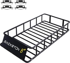 74"x39"x8" Universal Heavy Duty Roof Cargo Rack Anti-Rust Top Luggage Rack
