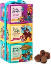 Monty Bojangles Cocoa Dusted Truffles Gift Tower (3 x 100g Pack),Free UK Deliver