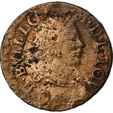 Principality of Sedan, Double De Sedan, 1642, Sedan, Copper, S