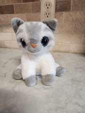 Zuru Pets Alive Smitten Kitten Bonnie Interactive Cat 6  Plush Grey White Blue