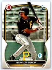 Braylon Bishop Prospects 2023 Bowman #BP-90 Pittsburgh Pirates