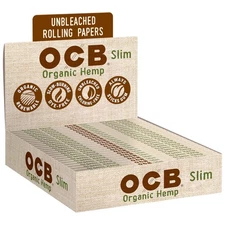 - Organic Rolling Papers Slim Size Display Case - 24 Booklets with 32 Leaves ...