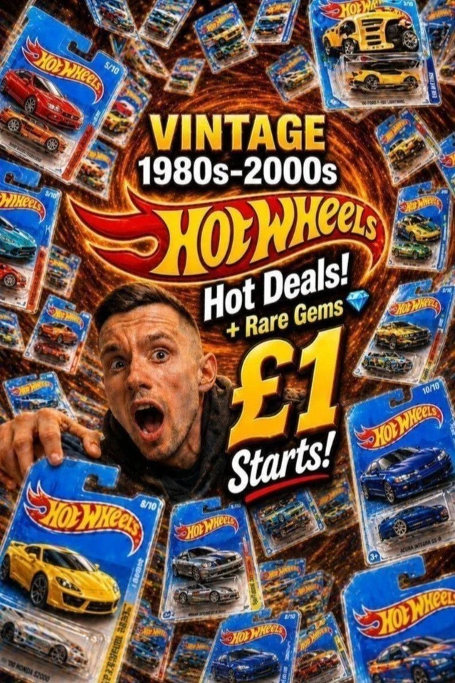 🔥Vintage Hot Wheels!🔥1980s-2000s Releases - ALL SEALED - £1 Starts