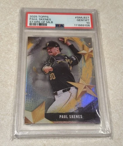 2025 Topps Paul Skenes Stars of MLB Rookie PSA 10 Gem Mint #SMLB27 Pirates