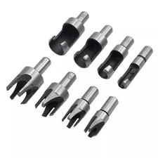 Wood Plug Hole Cutter Set Dowel Maker Cutting Tools 9.5mm Shank Drill Bits New