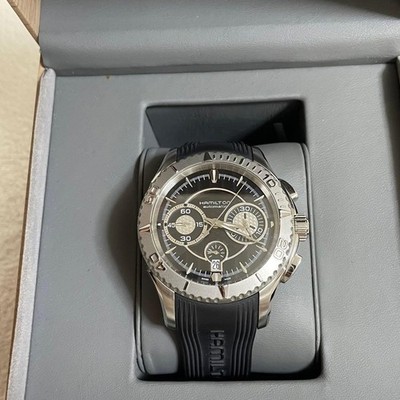 Hamilton Jazzmaster Seaview Chronograph Automatic H376160 44mm Blue Steel Watch