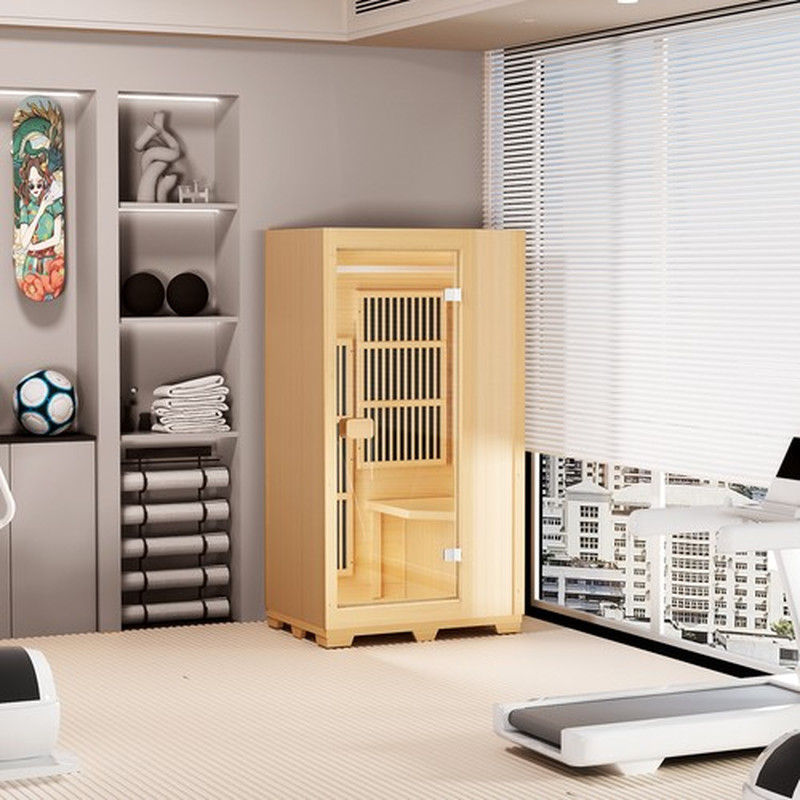 VEVOR Sauna De Madera Con Infrarrojos Lejanos 1140 W 907 X 740 X 1630 Mm 25-66 ℃