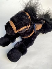 Applause Black Horse Soft Plush Stuffed Animal