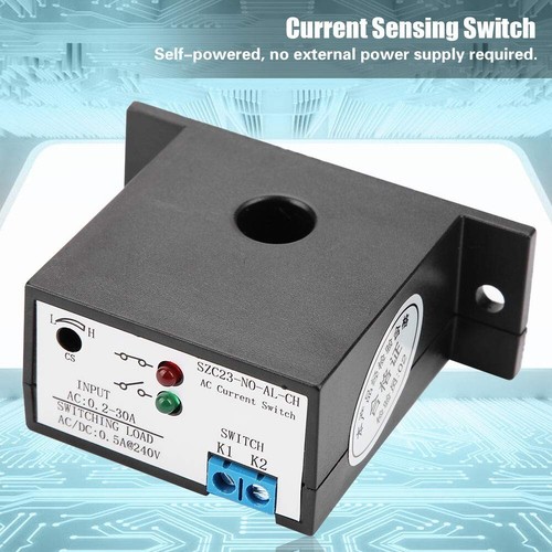 LED Indicated Current Sensing Relay, 240V 30A, Normally Open & Closed, IP30 - Picture 6 of 11