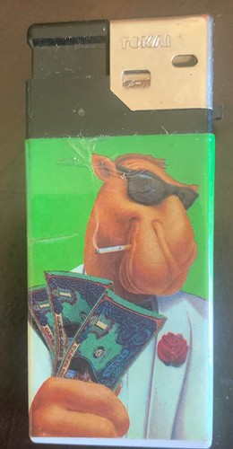 Vintage Joe Camel Cigarettes, Lotto Cash Lighter 1993 Empty Butane - Picture 2 of 2